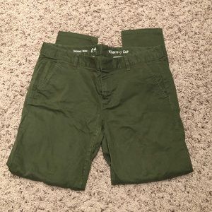 Gap Skinny Mini Forest Green Chinos - 4R